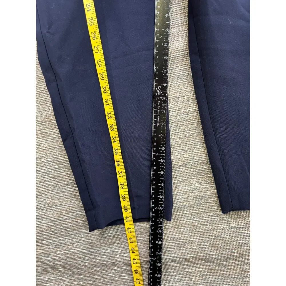 Talbots Indigo Blue Straight Leg Trouser Slacks Career Office Women's 20W Pants